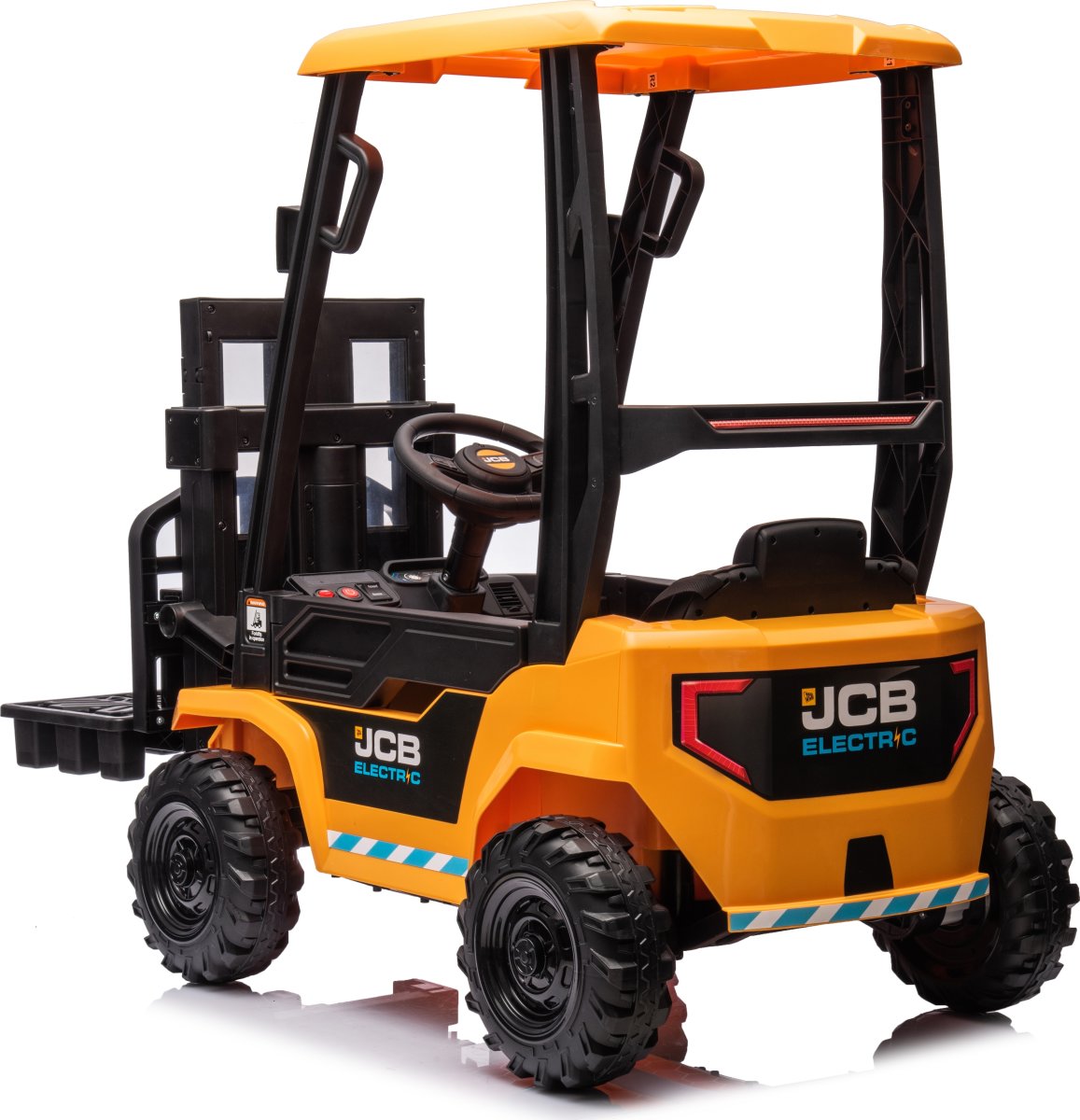 Elbil JCB gaffeltruck barnbil, 12V
