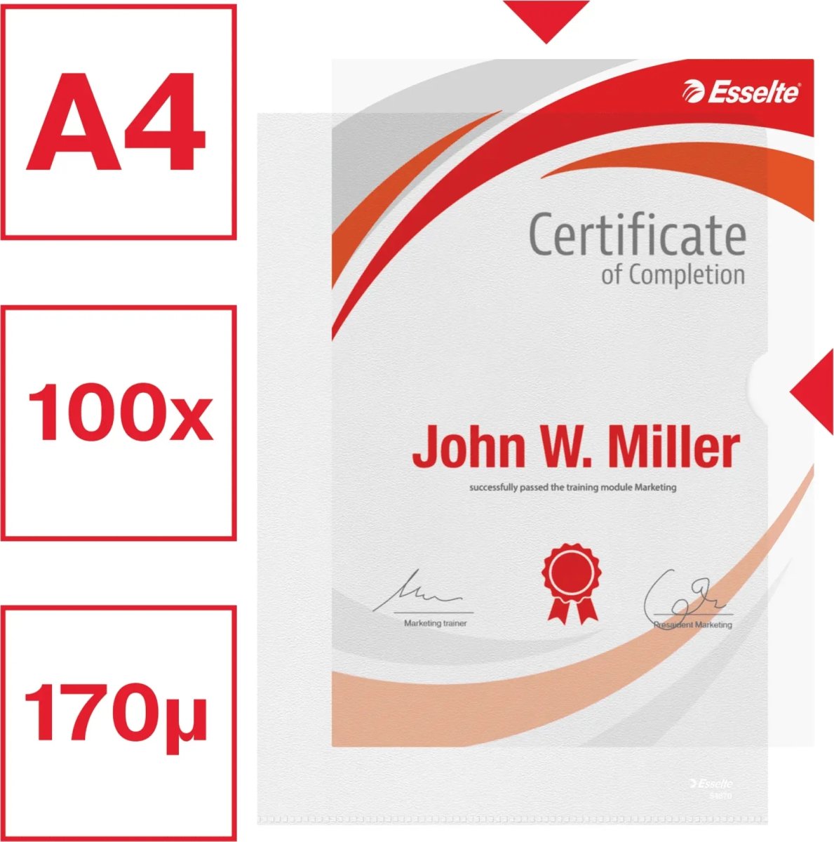 Esselte Premium mapp, A4, 0,16 mm