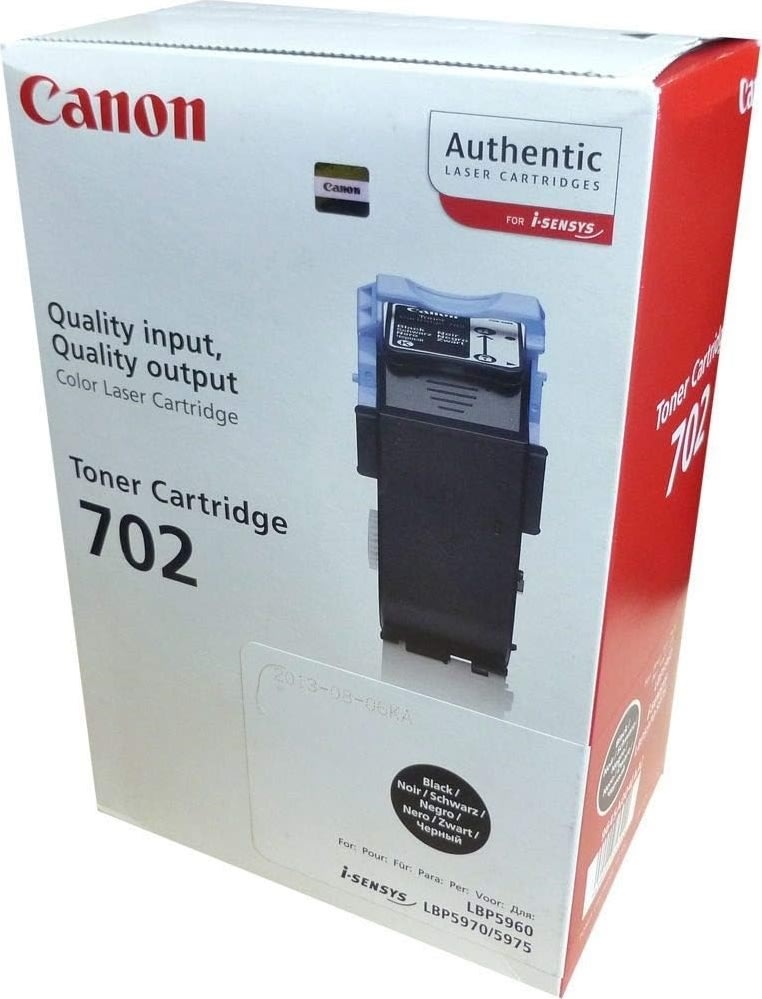Lasertoner Canon 702BK Svart 10 000 sidor