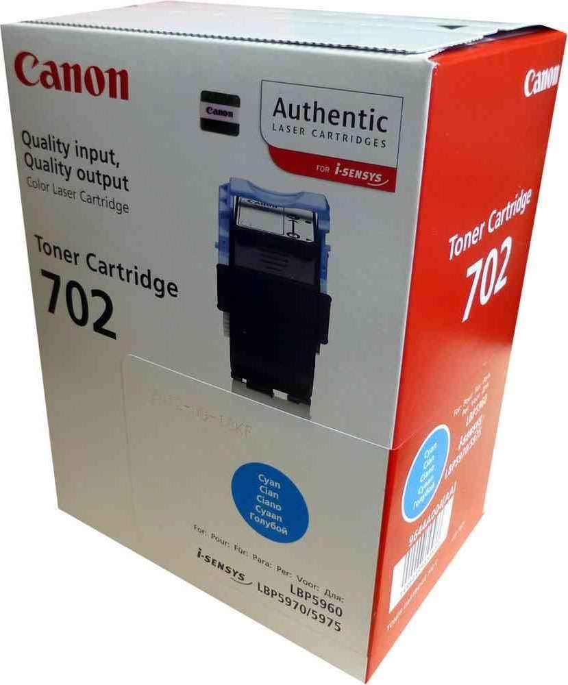 Lasertoner Canon nr. 702C/9644A004AA Blå 6000 sid.