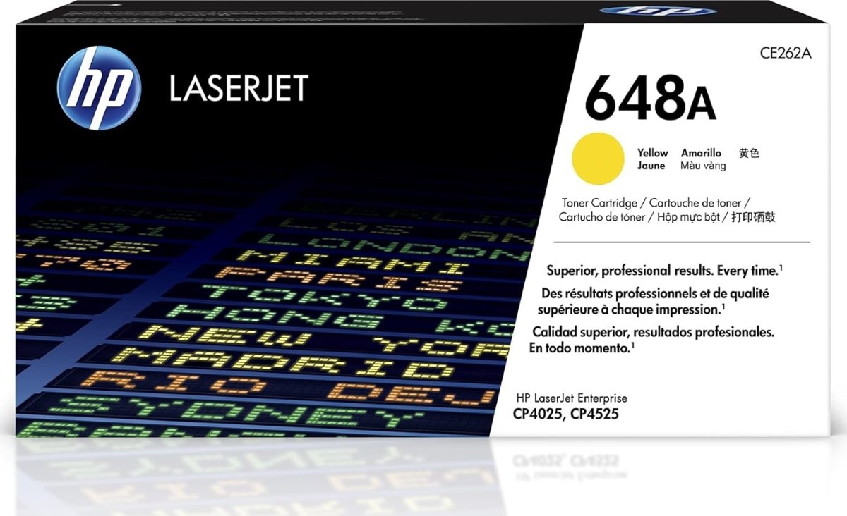 HP 648A/CE262A lasertoner, gul, 11 000 s