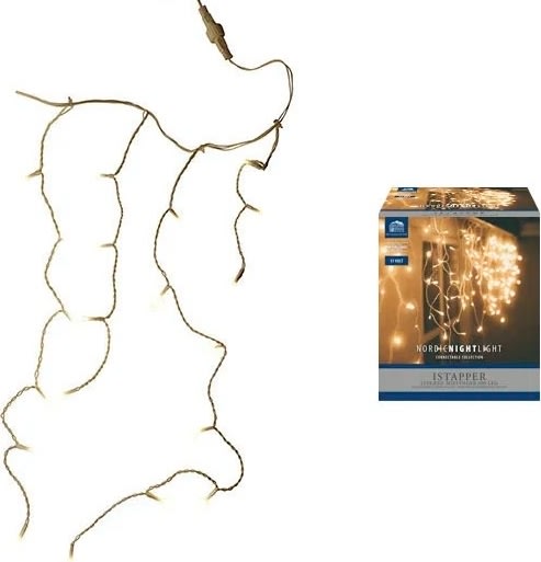 Ljusslinga Istappar m/400 LED, 7,9m, varmvit