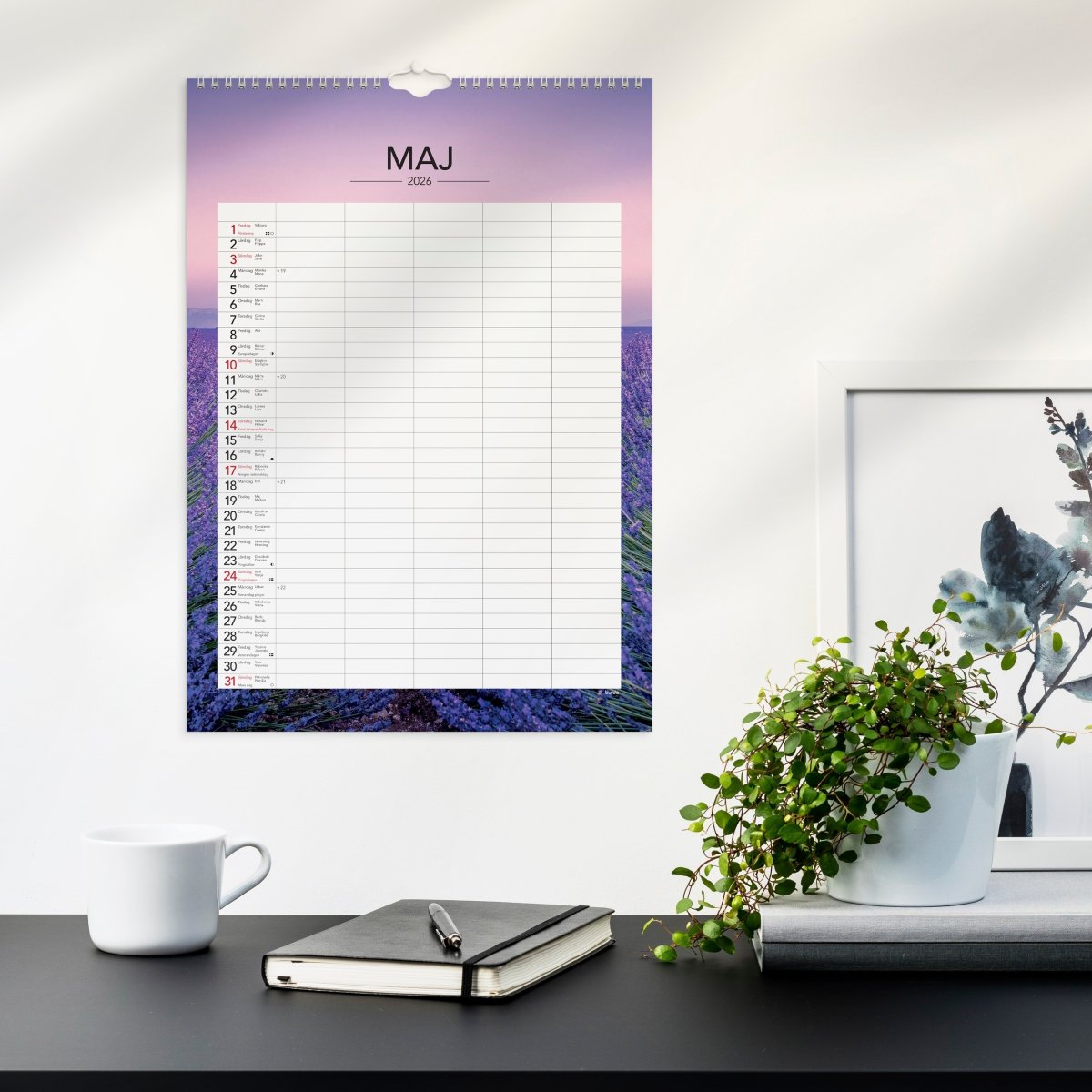 Burde 2026 Familjekalender, Seasons