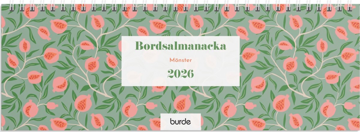 Burde 2026 Bordsalmanacka, Mönster