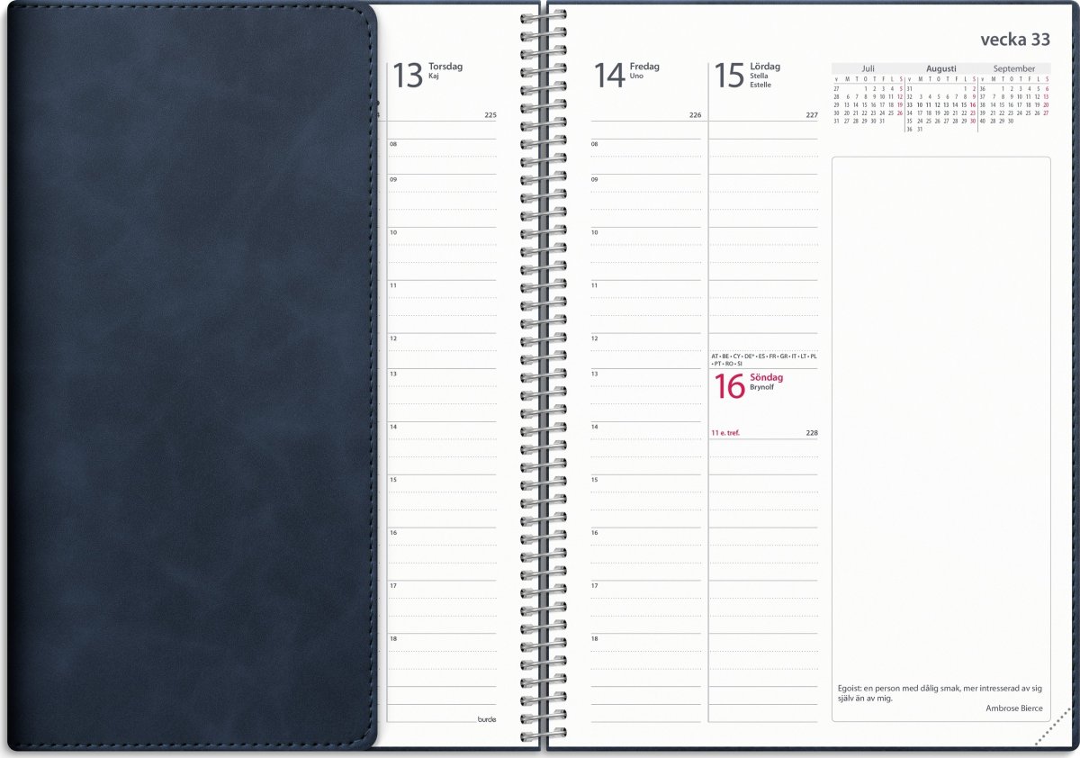 Burde 2026 Kalender, Business Twist, Blå