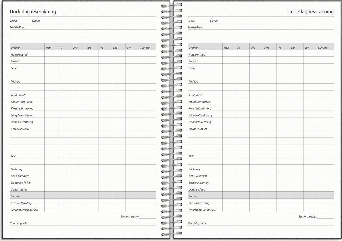Burde 2026 Kalender, Business VIP refill