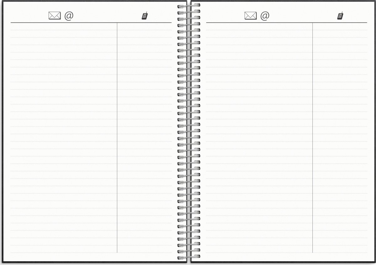 Burde 2026 Kalender, Business VIP svart konstläder