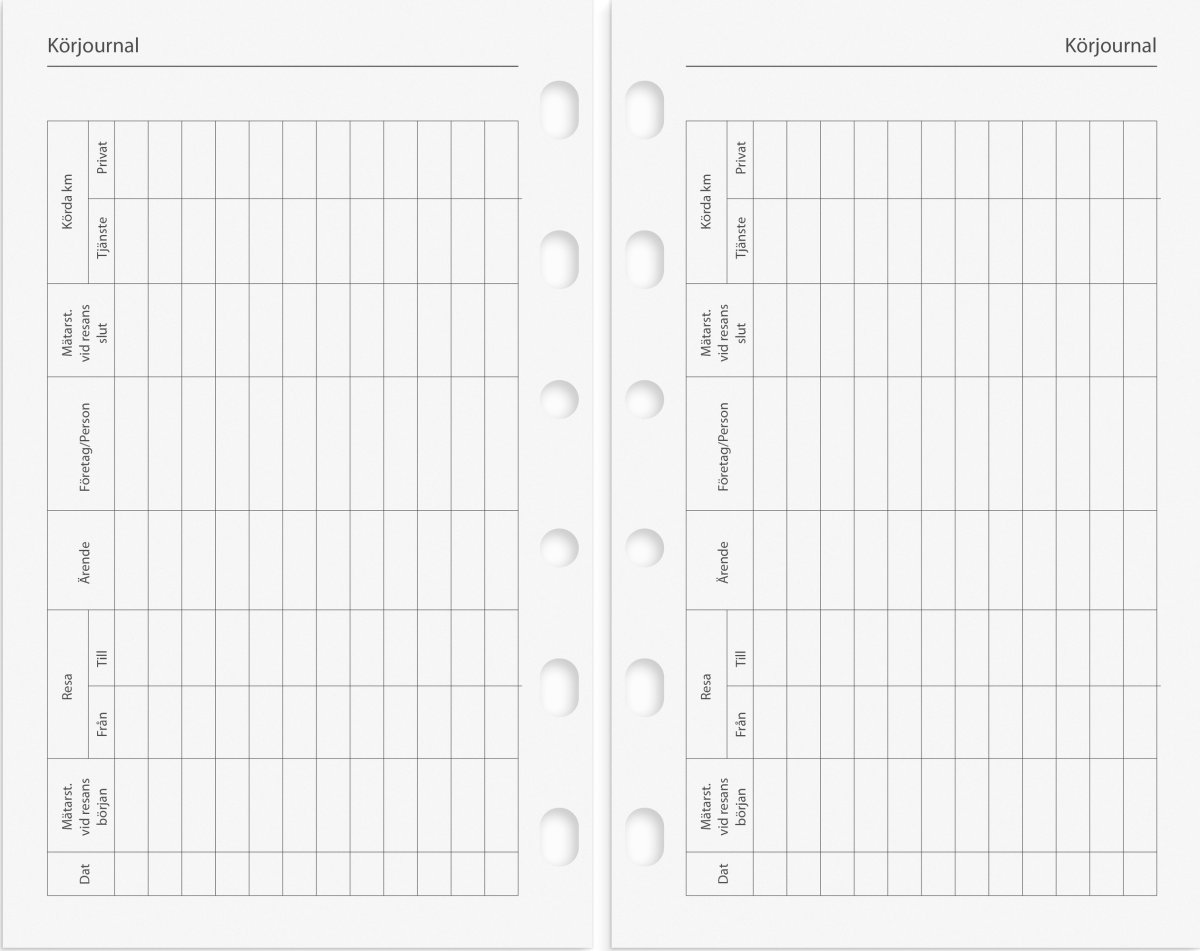Burde 2026 Kalender, Compact grundsats