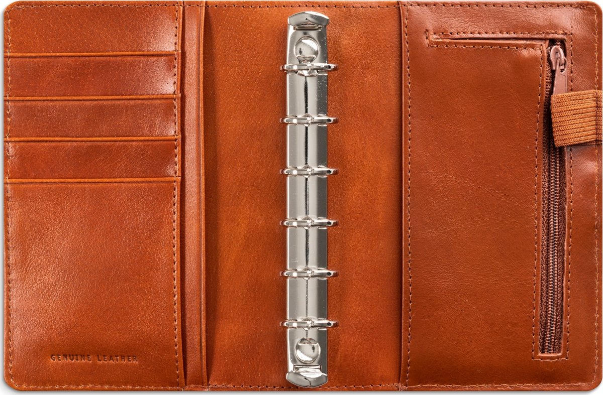 Burde 2026 Systemkalender Compact, Skinn, Brun