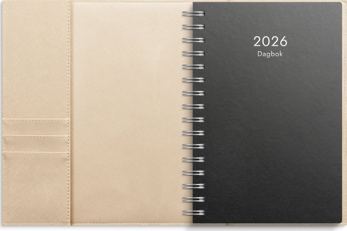 Burde 2026 Kalender, Dagbok Tora, konstläder beige