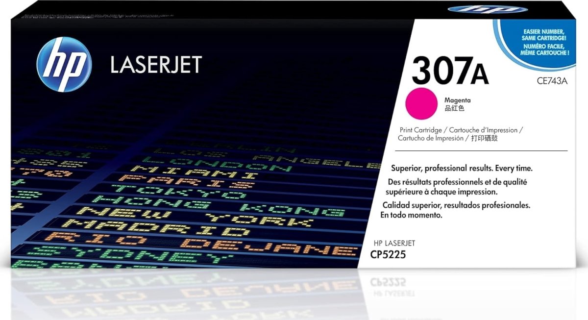 HP 307A/CE743A lasertoner, röd, 7300 s