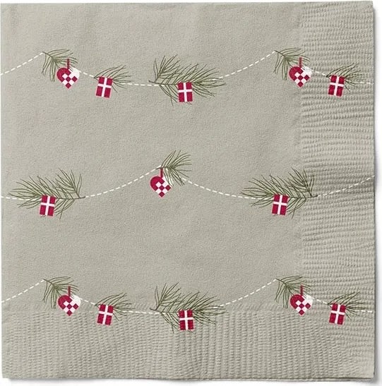 Julservetter, H33 x B33cm, 20/fp, natur