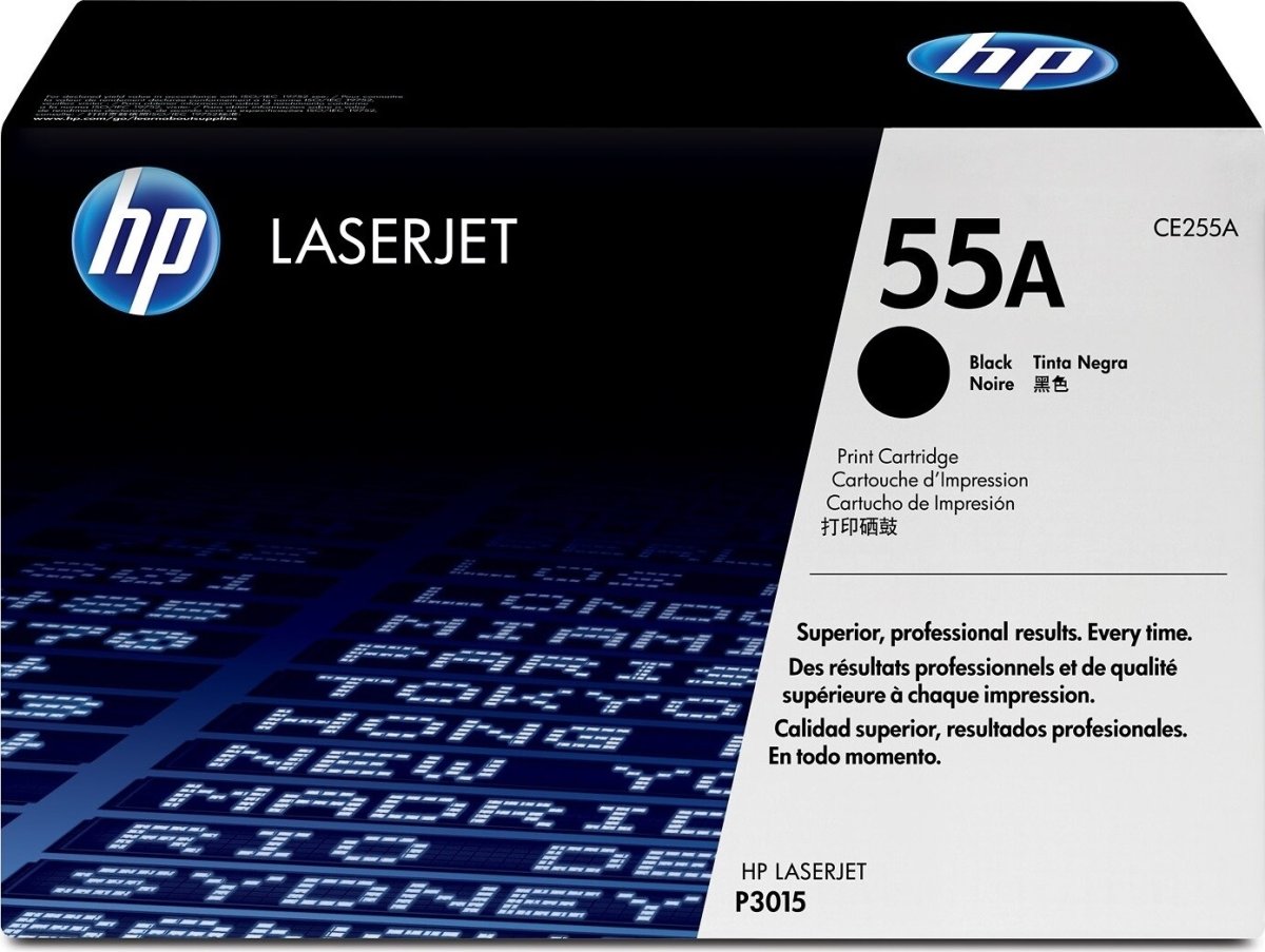 HP CE255A lasertoner, svart, 6000 s