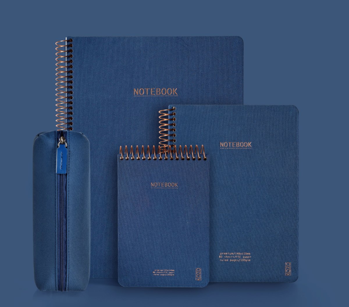 Kozo Pennfodral | 21x7x7 cm | Marin
