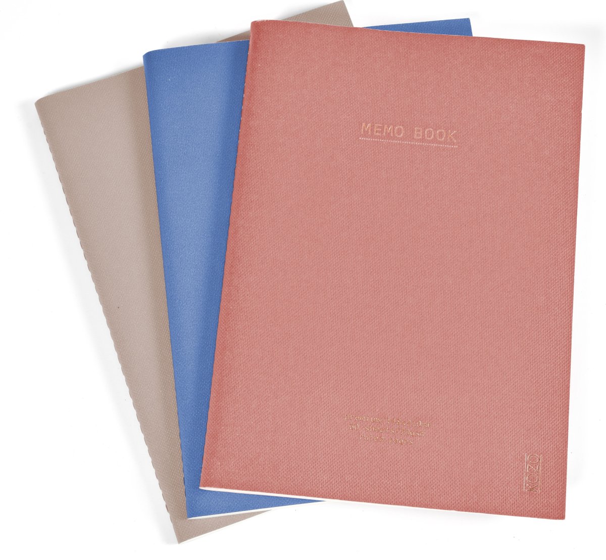 Kozo Premium Skrivhäfte | A5 | Linjerat | 3-pack
