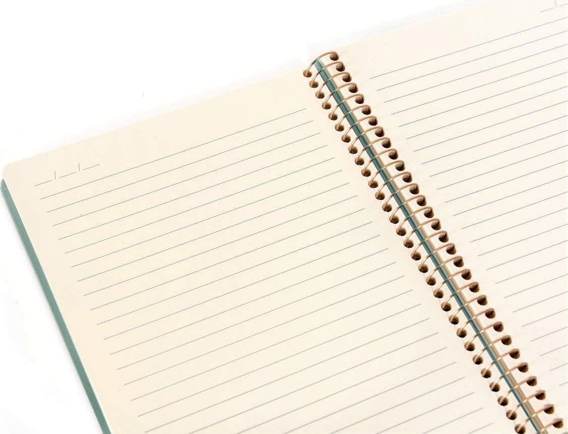 Kozo Premium Anteckningsbok, A4, Linj., Aloe Vera