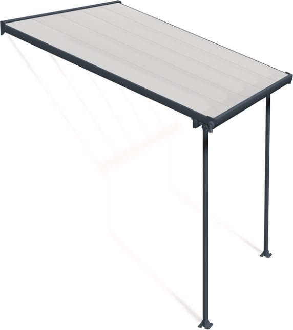 Palram Canopia Feria skärmtak, 9 m2, grå