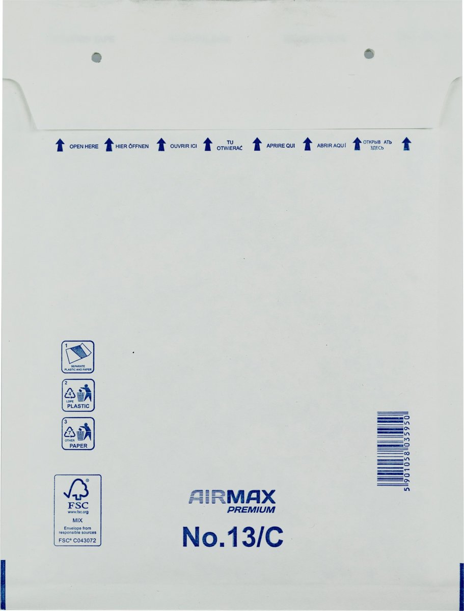 AirMax Bubbelkuvert | 13/C-W3 | 170x225 mm | Vit