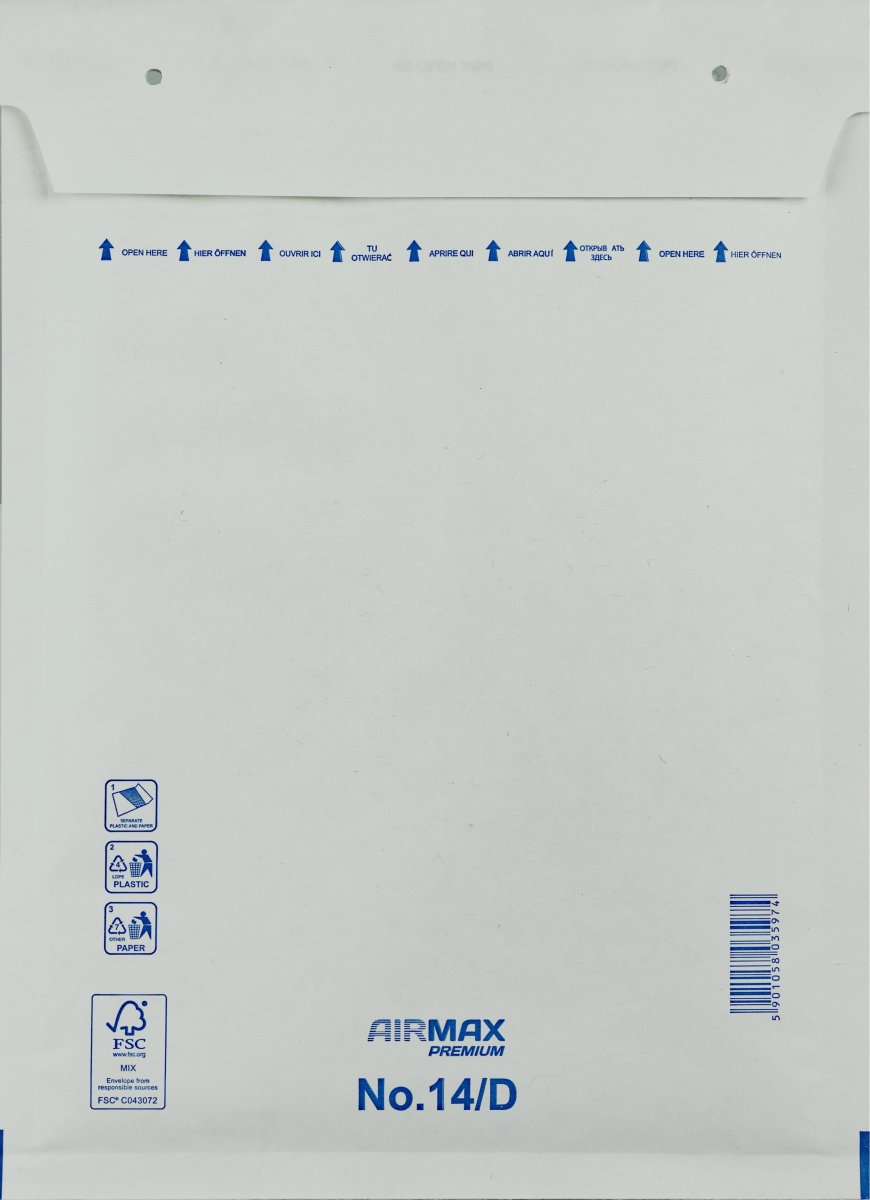 AirMax Bubbelkuvert | 14/D-W4 | 200x275 mm | Vit