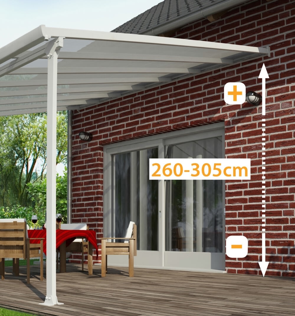 Palram Canopia Feria skärmtak, 12,5 m2, vit