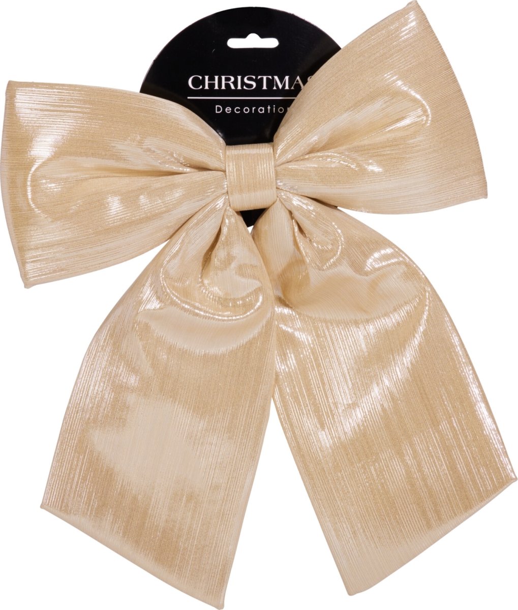 Rosett, guld, polyester, 28x34 cm