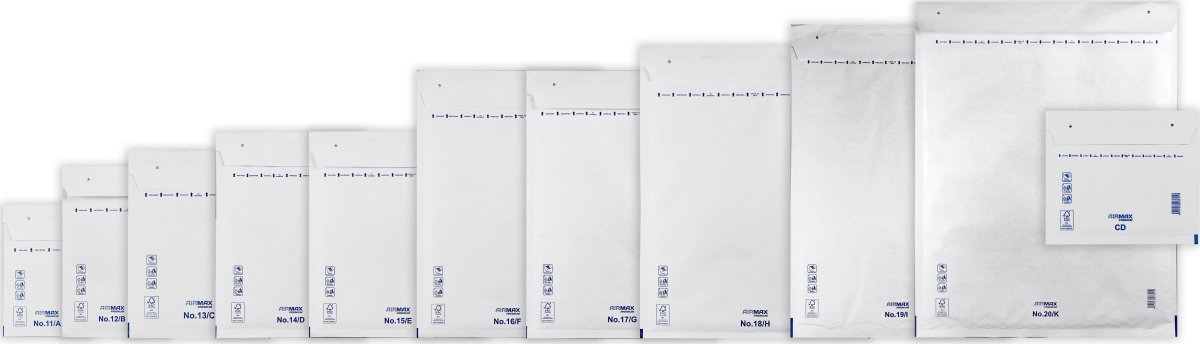 AirMax Bubbelkuvert | 18/H-W8 | 290x370 mm | Vit