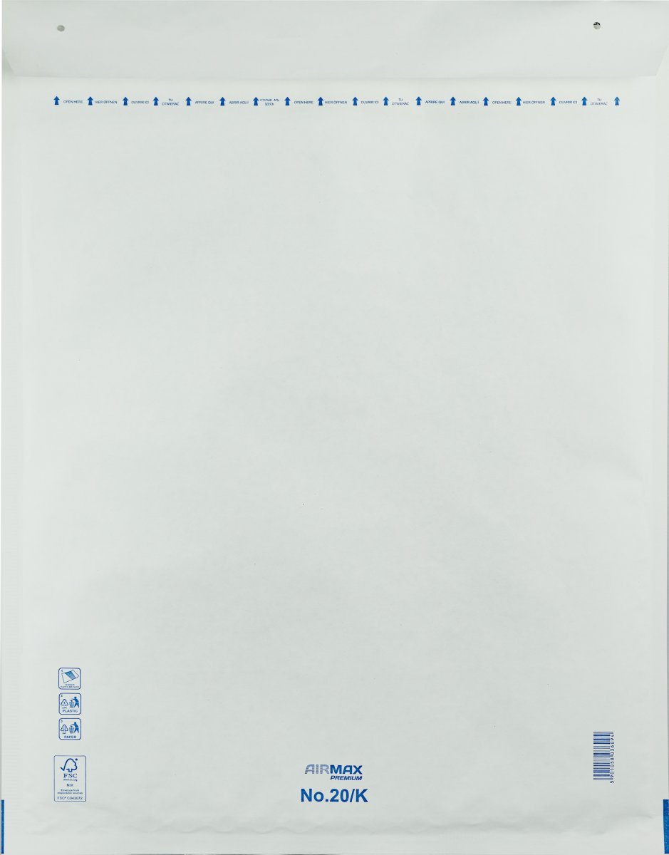 AirMax Bubbelkuvert | 20/K-W10 | 370x480 mm | Vit