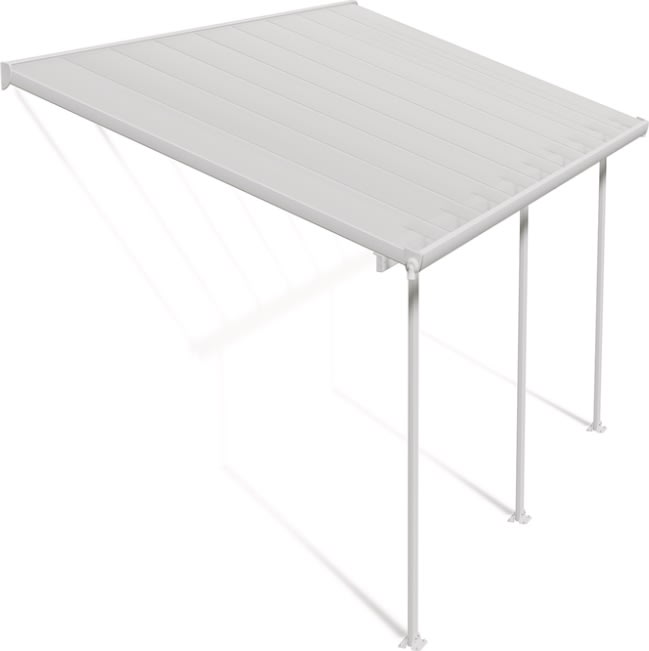 Palram Canopia Feria skärmtak, 16,1 m2, vit