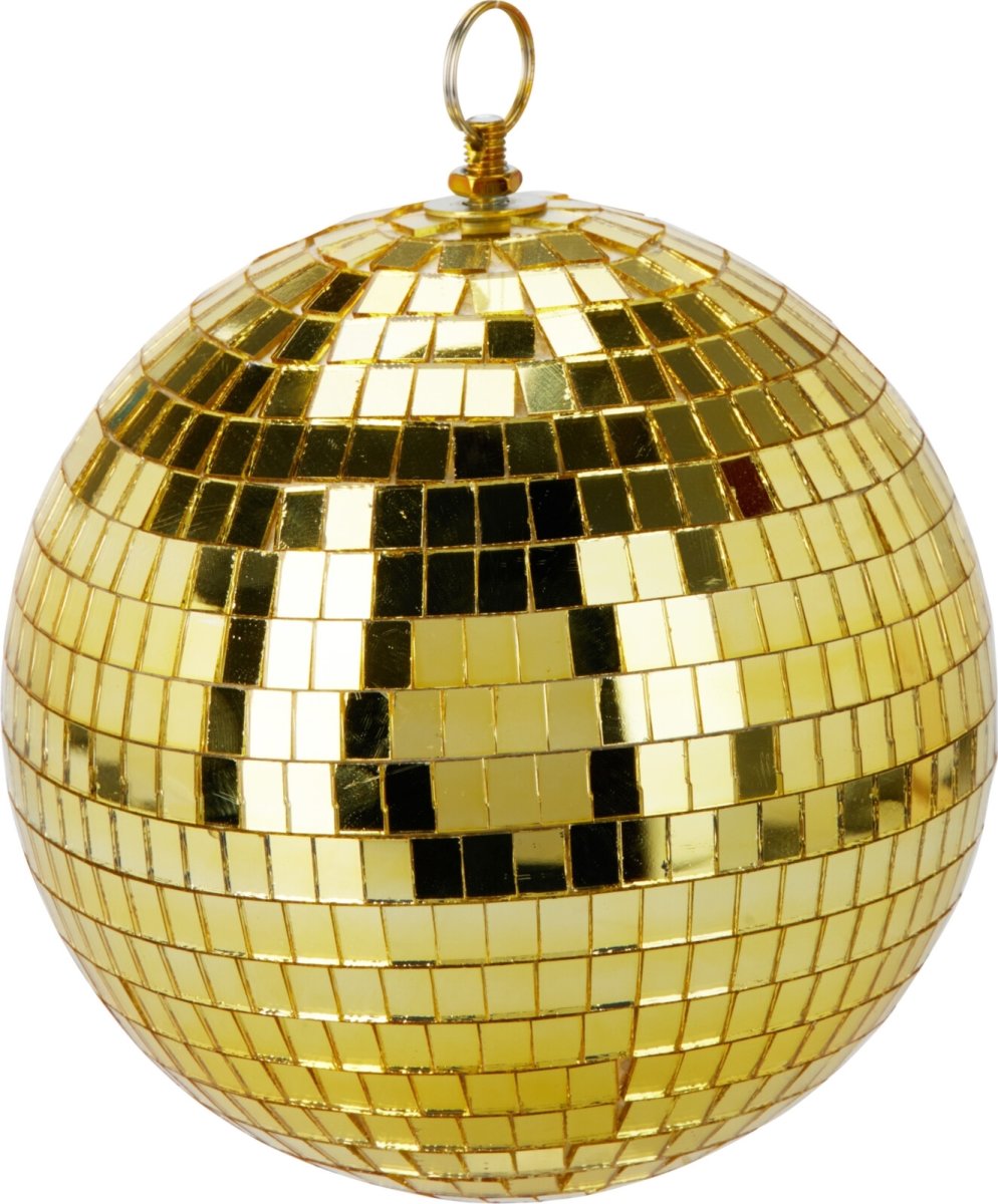 Spegelboll, glas, 15 cm, guld