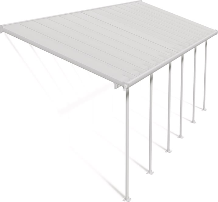 Palram Canopia Feria skärmtak, 25 m2, vit