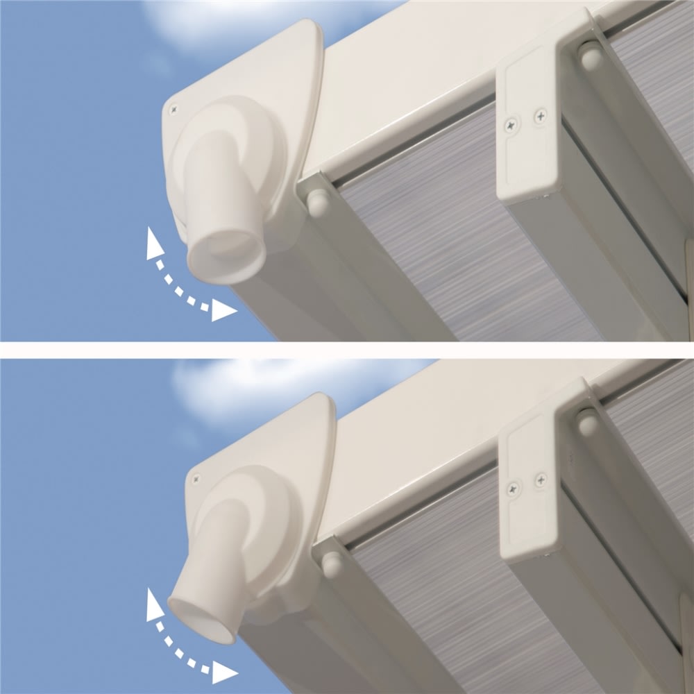 Palram Canopia Feria skärmtak, 4x4,2m, vit