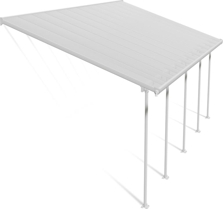 Palram Canopia Feria skärmtak, 4x7,8m, vit