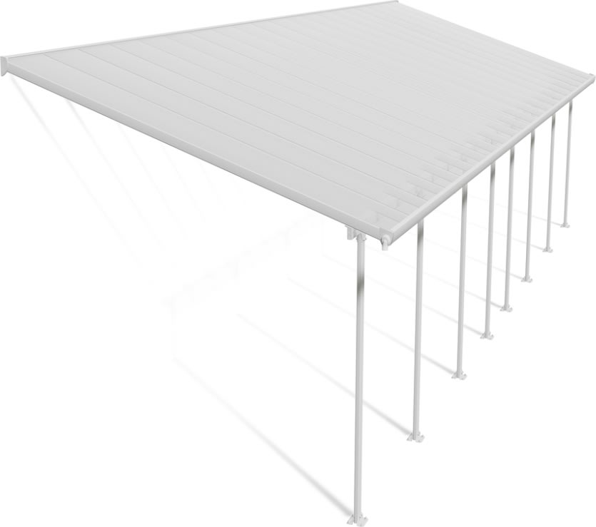 Palram Canopia Feria skärmtak, 4x12,1m, vit