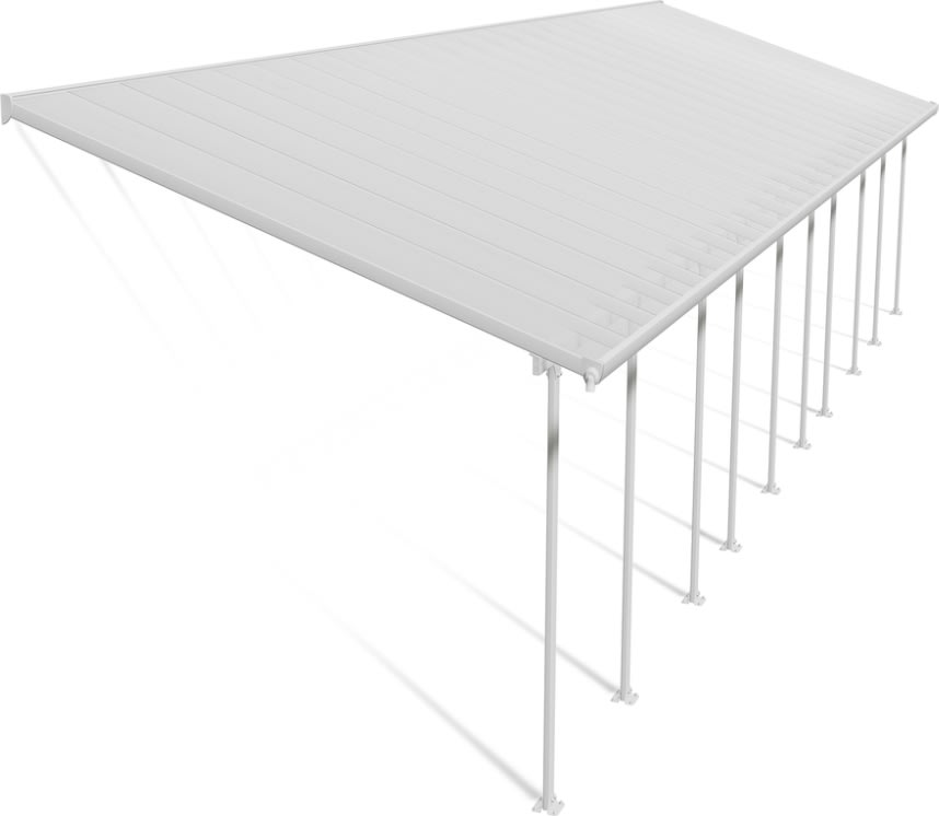 Palram Canopia Feria skärmtak, 4x14,5m, vit