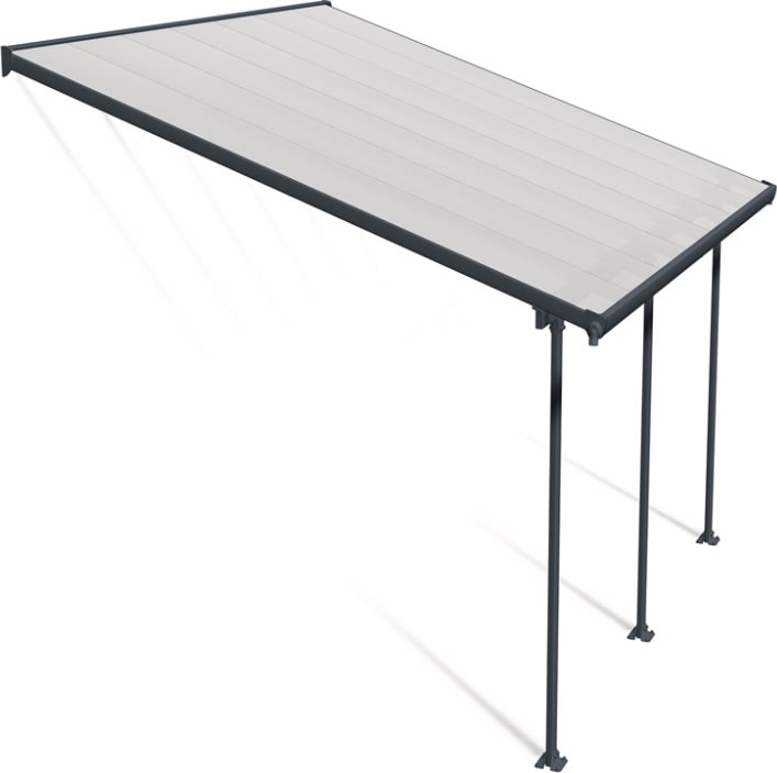 Palram Canopia Feria skärmtak, 4x4,2m, grå