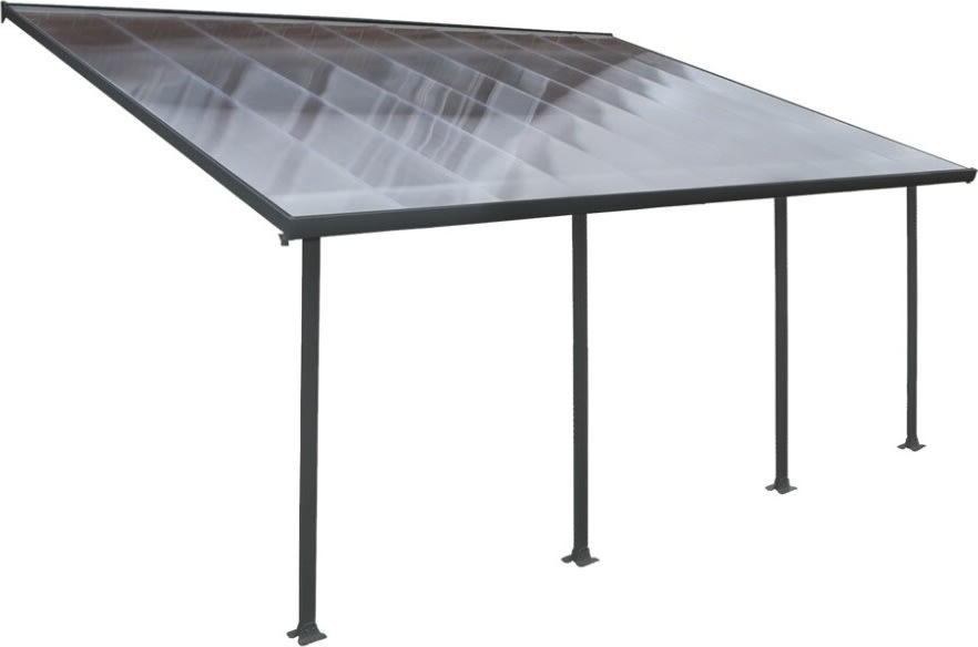 Palram Canopia Feria skärmtak, 4x6m, grå