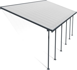 Palram Canopia Feria skärmtak, 4x10,3m, grå