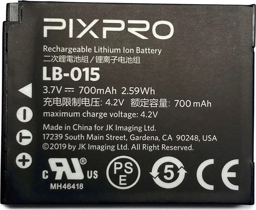 Kodak Batteri Pixpro WPZ 3,7v/700mah