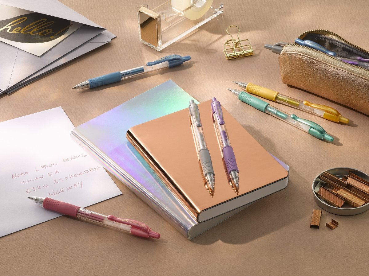 Pilot G-2 Rollerball | M | Metallic rosa