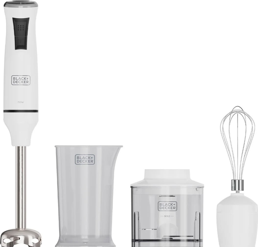 Black+Decker Stavmixer set 750W, Vit