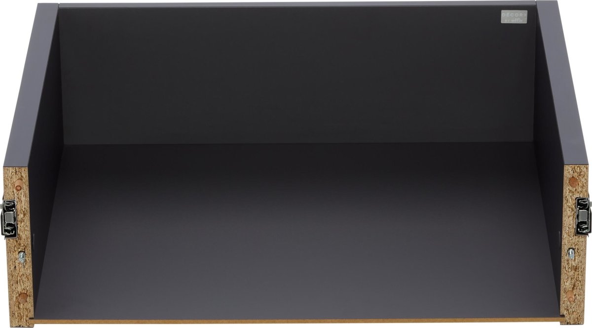 Elfa Decor djup låda 40, längd 602 mm, grå