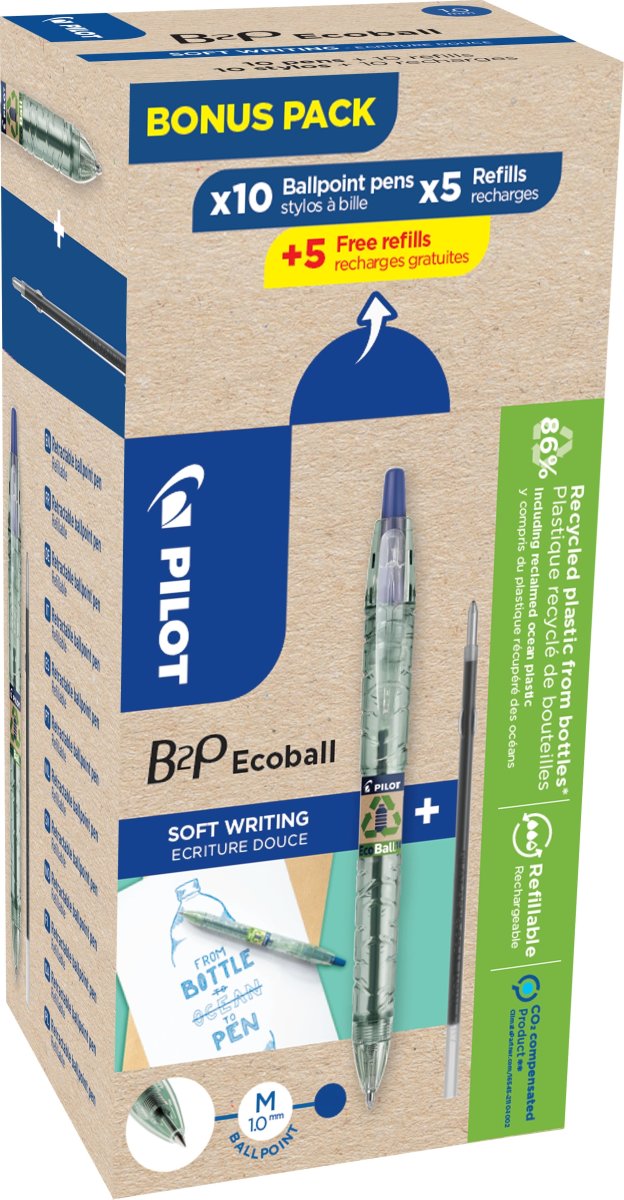 Pilot Bottle2Pen Ecoball Greenpack | Blå