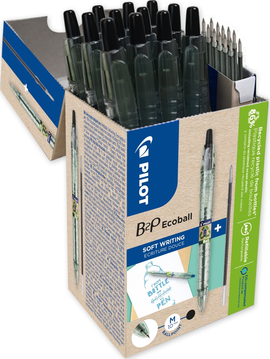 Pilot Bottle2Pen Ecoball Greenpack | Svart
