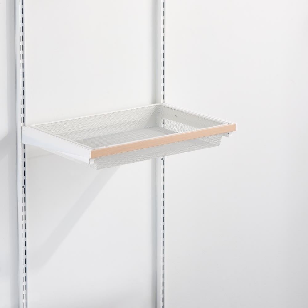 Elfa Decor låg nätkorg 40, längd 581 mm, matt vit