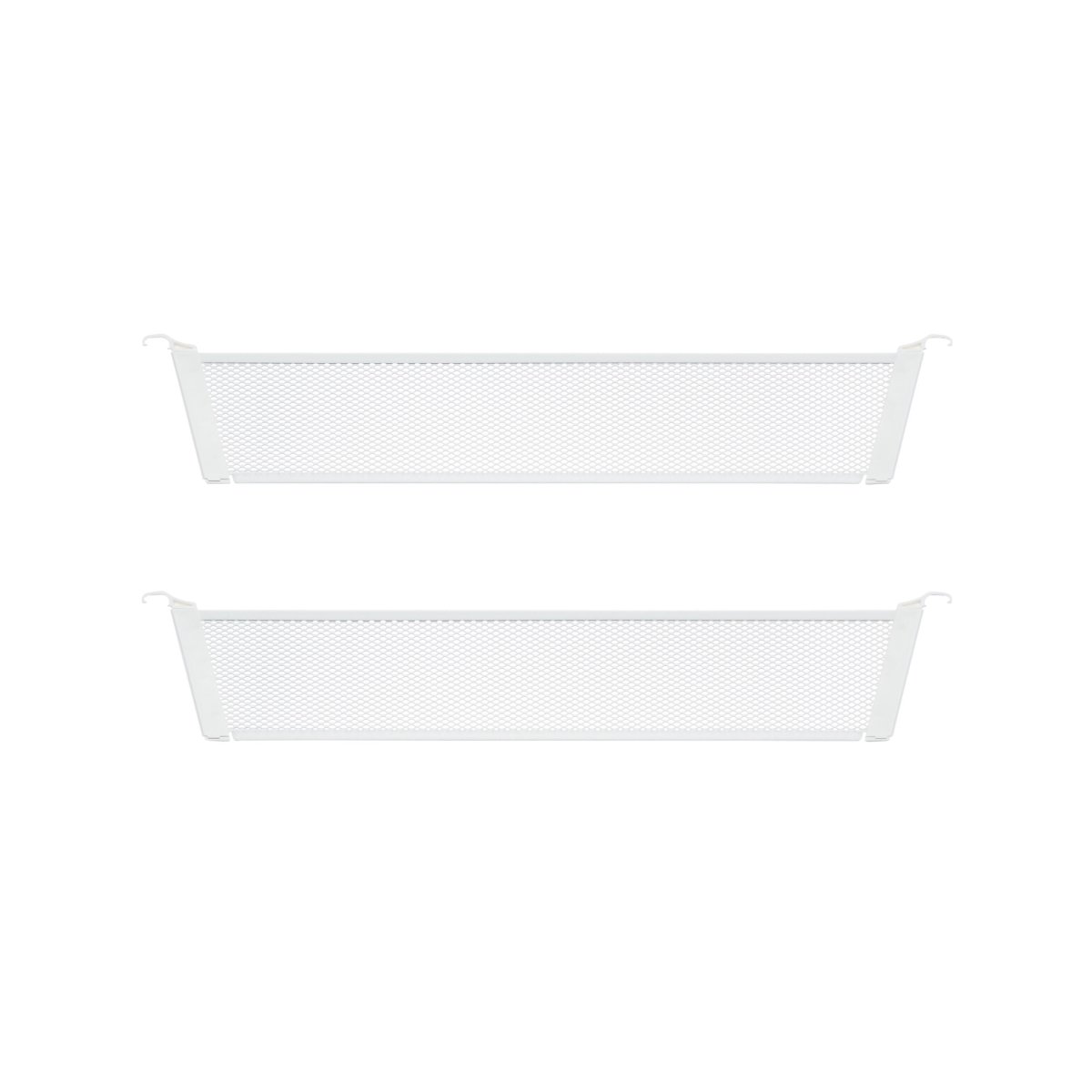 Elfa Decor låg avdelare nätkorg, D40, vit, 2 st