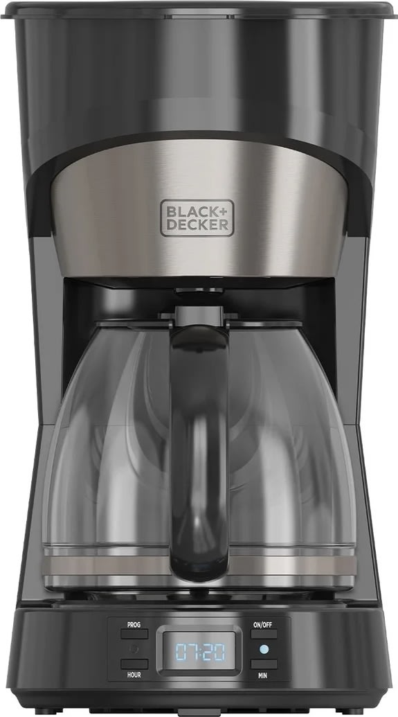 Black+decker Kaffebryggare LCD 12 koppar, svart