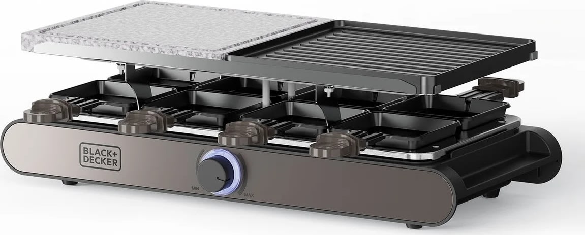 Black+decker Raclettegrill, svart