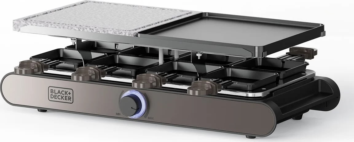Black+decker Raclettegrill, svart