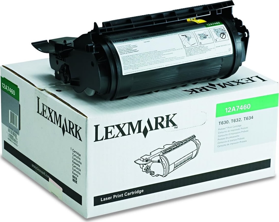 Lasertoner Lexmark 12A7460 Svart 5000 sidor
