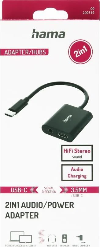 Hama Audio Adapter 2in1